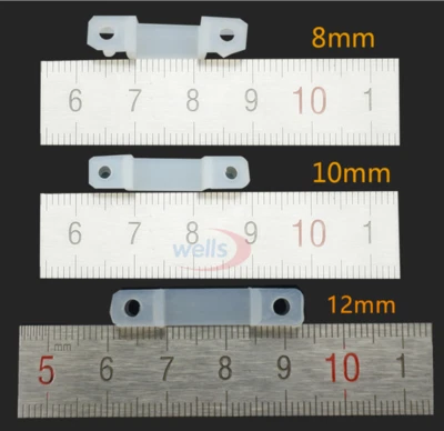 10X CLIP MONTAGGIO STRISCIA LED 5050 3528 RGB smd strip fissaggio a parete cavo  - Immagine 1 di 2