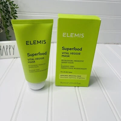 Elemis Superfood Vital Máscara Veggie 2,5 oz 75ml Tamanho Completo ~ Nova I - Imagem 1 de 4