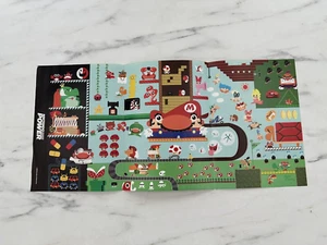 22 x 11 Nintendo Power POSTER - N64 NES Mario 8-BIT Snes Abstract Art - Picture 1 of 2