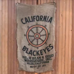 BORSA IN TELA VINTAGE CALICALIFORNIA BLACKEYES SPEDIZIONI RUOTA CASCO PUBBLICITÀ CALIFORNIANA - Foto 1 di 16