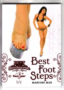 2022 Best of Benchwarmer MASUIMI MAX Red Foil 1/1 BEST FOOT STEPS CARD - Picture 1 of 1