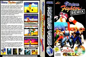 - Estuche de repuesto Virtua Fighter Remix Saturn + caja cubierta de obras de arte solamente - Imagen 1 de 2