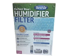 Best Air Sunbeam Umidificatore Stoppino Clora-Chiaro Nuovo in Scatola da 3 Ricambi - Foto 1 di 6