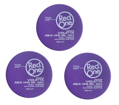 RedOne Aqua Hair Gel Wax Full Force Violetta, (3er Pack) 150ml - Bild 1 von 2