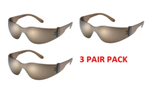 Gateway Safety 466-M StarLite Mocha Lens Safety Glasses - 3 Pair Pack - Picture 1 of 1