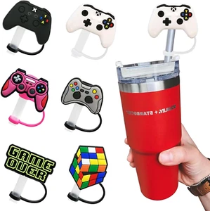 Covers for Stanley Straws,Straw Caps for Stanley Cups,10Mm 6Pcs Silicone Game Dr - Picture 1 of 12