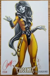 J. SCOTT CAMPBELL JEANS GRAU 90ER MARVEL MÄDCHEN KUNSTDRUCK SIGNIERTES POSTER COMICS - Bild 1 von 1