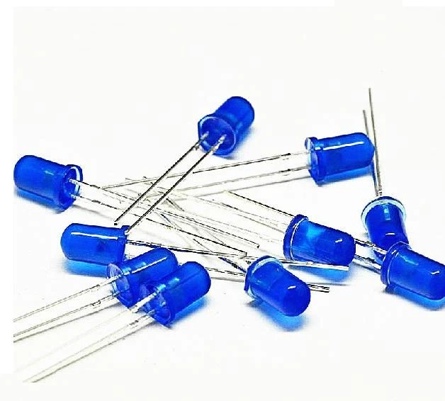50Pcs LED DIFFUSED F5 5MM BLUE COLOR BLUE LIGHT Super Bright Bulb Lamp  - Image 1 of 1