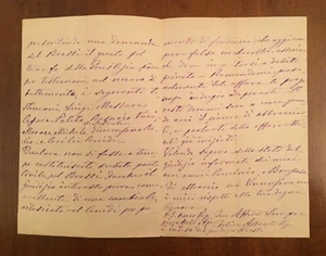 Lettera autografa di Felice Damiano Assanti - Picture 1 of 1