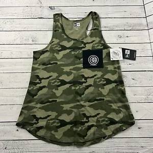 NEW Chicago Cubs New Era Sleeveless Camo Tank Top Shirt Women's Medium Green - Picture 1 of 5