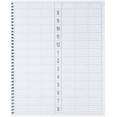 BK-DL-C200 BARBER SALON BEAUTY DL PRO APPOINTMENT BOOK RECORD 6 COLUMN - 100 PG