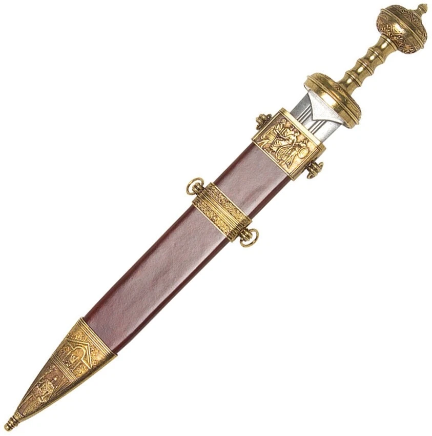 DENIX Replica Gladiator Sword With Gold Trim