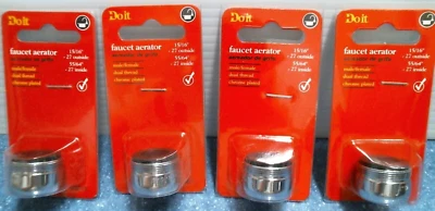 DOITBEST Do It Best Faucet Aerator, DUO male/Female, LOT OF 4 (456820) FS