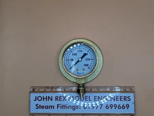 2" Diameter Flanged 1/8 BSP Pressure Gauge for Steam Engine - Picture 1 of 5