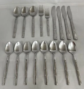 Barclay Geneve Bambú Acero Inoxidable 17 Piezas Hecho en Corea - Imagen 1 de 3