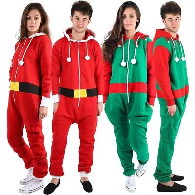 UNISEX WEIHNACHTEN WEIHNACHTSMANN & ELFE ALL IN ONE NEUHEIT HERREN DAMEN KINDER GERBER 8 - 4XL - Bild 1 von 2