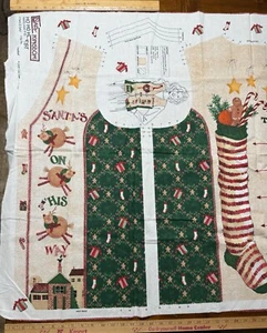 Daisy Kingdom HO HO HO Vest Cut Sew Fabric Panel Holiday Ugly Sweater - Picture 1 of 5