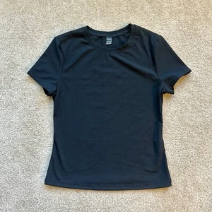 Camiseta para mujer Shein negra manga corta pulóver cuello redondo camiseta talla mediana M - Imagen 1 de 2