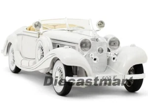 MAISTO 1:18 1936 MERCEDES-BENZ 500 K TIPO SPECIALROADSTER NUEVO DIECAST 36055 BLANCO - Imagen 1 de 9