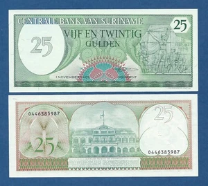 SURINAM // SURINAME -- 25 GULDEN ( 1.11.1985 ) -- UNC -- PICK 127b . - Foto 1 di 1