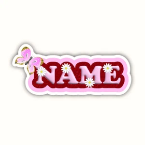 Custom Name Vinyl Sticker Butterfly Waterproof Personalized Decal Bottle Laptop - Picture 1 of 10