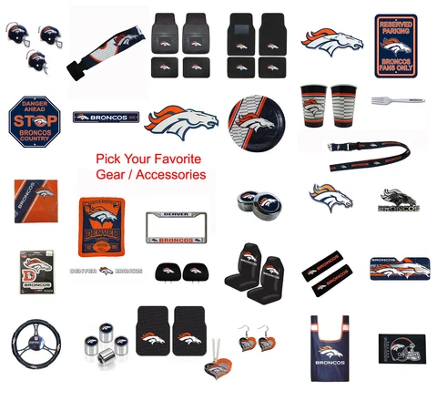 Brand New NFL Denver Broncos Pick Your Gear / Accessories Official Licensed Cover