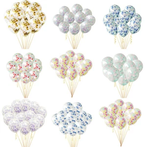 Globos metálicos cromados de látex de 18 pulgadas 10 piezas decoración de fiesta de cumpleaños para boda - Imagen 1 de 17