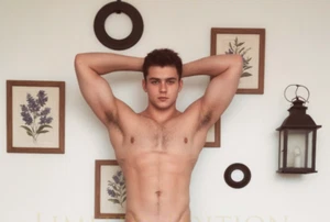 Handsome Male Nude Physique AI Art Photo Signed Limited Edition 8.5x11 4.25 - Picture 1 of 2