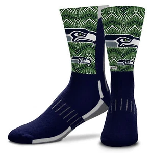 Zubaz X FBF NFL Youth Seattle Seahawks Phenom Curve Crew Socken - Bild 1 von 1
