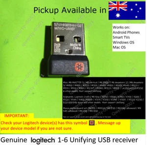 Logitech Genuine Unifying USB Receiver up to 6 Keyboard Mouse ship from Sydney - Picture 1 of 3
