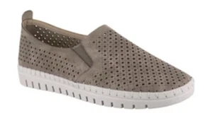 Easy Street Fresh Ultra Flexible Slip On Shoes SIZE 7 M Grey Perforated - Picture 1 of 7