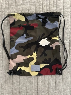 Valentino Garavani Cinch Drawstring Bag Backpack Camo Camouflage - Image 1 of 4