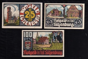 LUTJENBURG - GERMANY NOTGELD -    25, 50 PFENNIG, 1 MARK - Picture 1 of 2
