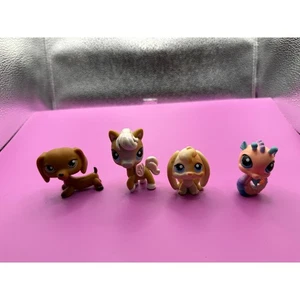 Lote Figuras Colección Juguete Littlest Pet Shop LPS Dachshund Pony Bunny Dragon - Imagen 1 de 1
