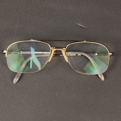 Stetson 239 Zyloware 058 Men Gunmetal Gray Half Rim Square Eyeglasses Flex Hinge - Image 1 of 4