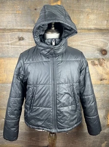 Maralyn & Me Gir's Junior Puffer Winter Mantel Jacke Kapuze schwarz Gr. XL - Bild 1 von 10