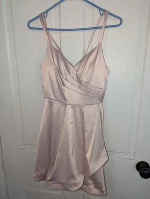 Windsor Pink Dress Prom Hoco wedding formal sz 5 Short Back Zipper Sleeveless  - Image 1 of 4
