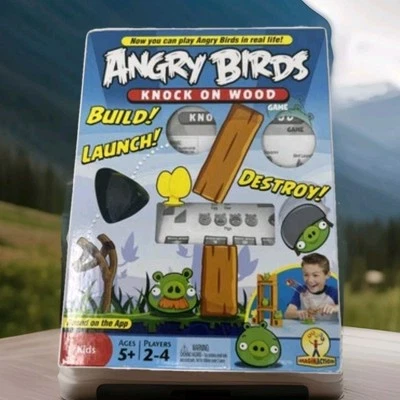 Angry Birds Knock On Wood Game Original 2010 Mattel With Manual Ships From USA  - Image 1 of 4