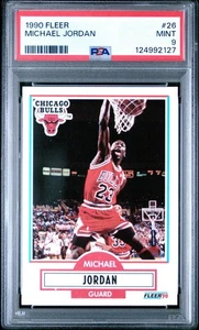 1990 Fleer Michael Jordan #26 PSA 9 Mint HOF Chicago Bulls - Picture 1 of 3
