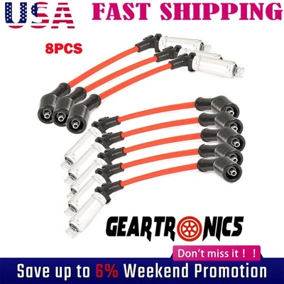 Juego de cables de bujía PERFORMANCE para CHEVY GMC 1999-06 LS1 VORTEC 4.8/5.3/6.0L Foto 1 de 4