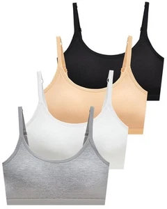 Sport Crop Cami Bras for Teens & Training Girls Bras with Adjustable Straps F... - Picture 1 of 6