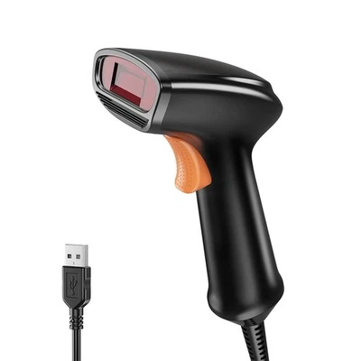 1D Handheld USB Barcode Scanner Automatic Label UPC EAN Reader 2Modes - Image 1 of 4
