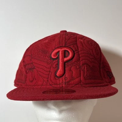 Sombrero ajustado DeadStock New Era 59FIFTY rojo Philadelphia Phillies MLB 8 Foto 1 de 4