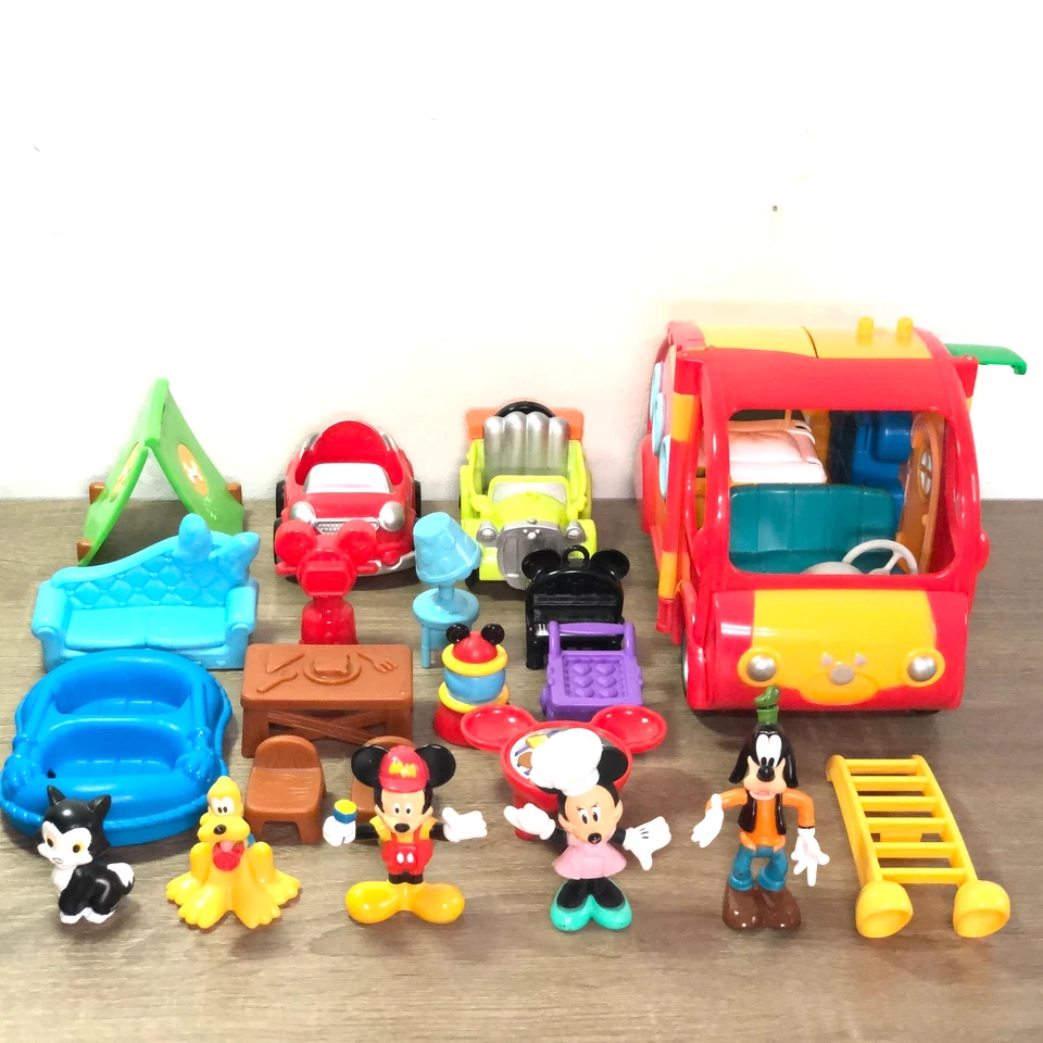 Lote Figuras Casa Club Mickey Mouse Disney Estatuilla Juguete Juego Accesorios 21 Foto 1 de 4