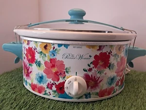 Olla de cocción lenta Pioneer Woman diseño de flor ventosa - ¡6 qt retirada! ¡Genial! - Imagen 1 de 11