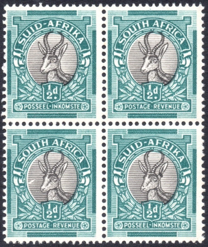 Sudáfrica 1947-54 1/2d todo proyectado, edición 19, TICK FALW & SPOT, SG.114cb, UM Foto 1 de 1