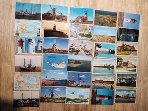 Lote de postales vintage, @75 usadas/nuevas, ¡al menos una que data de 1905! Cape Cod - Imagen 1 de 8