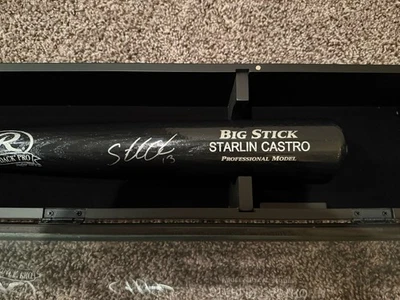 STARLIN CASTRO FIRMADO RAWLINGS MURCIÉLAGO TAMAÑO COMPLETO AUTOGRAFIADO Foto 1 de 4