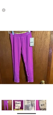 Leggings morados de aluminio de moda para niñas talla pequeña de ASICS Foto 1 de 3