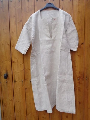 CHEMISE ANCIENNE EN CHANVRE XIX ème, MONOGRAMMÉE MF - Photo 1/4